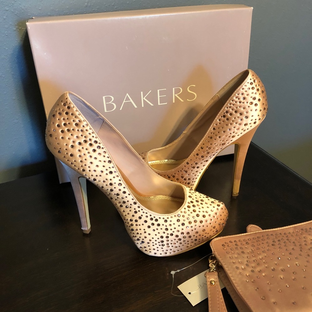 Heels and clutch